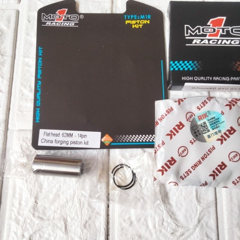 piston seher kit moto 1 pin 14 FORGED mentah FORGING pin 14 ukuran 57 58 58,5 59 61 60 62 63 64 65