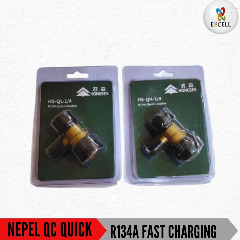 READY Nepel QC Quick Coupler Ac Mobil R134 R134a Fast Charging