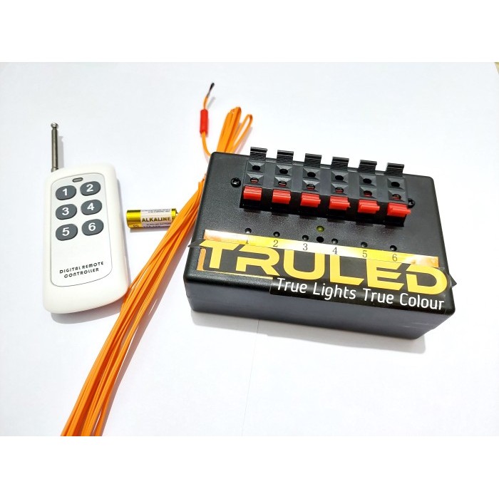TERJAMIN REMOTE FIRING PEMATIK ELEKTRIK KEMBANG API 4 / 6 CHANNEL DAN KABEL PEMATIK