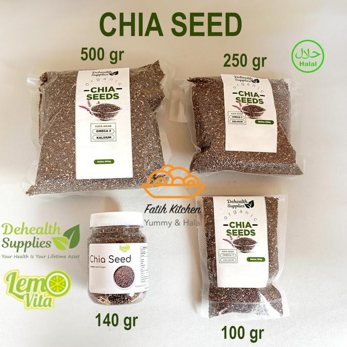 

THEO ORGANIC BLACK CHIA SEED - BIJI CIA COCOK UNTUK DIET - SUMBER SERAT, OMEGA 3, KALSIUM