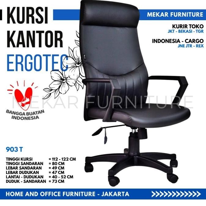 Kursi Kantor Ergotec 903 T - Kursi Direktur - Mekar Furniture