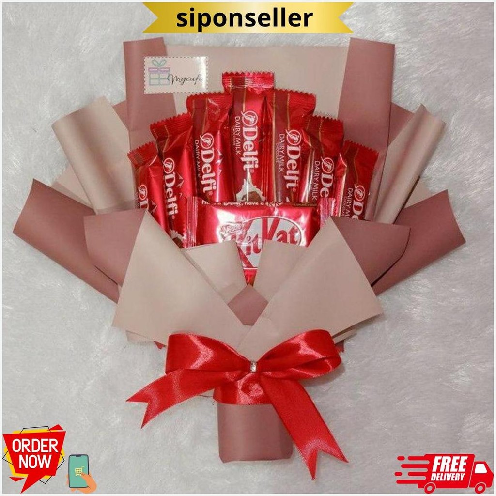 

Buket Silverqueen/Bucket Coklat / Bucket Delfi/Buket Coklat Murah/ Cod Bayar Ditempat Cod