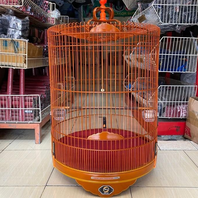 Sangkar Kandang Murai Ebod Jaya Coklat Natural Klasik No 2
