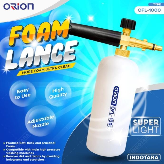 Foam Lance Snow Wash Jet Cleaner Orion - Ofl1000