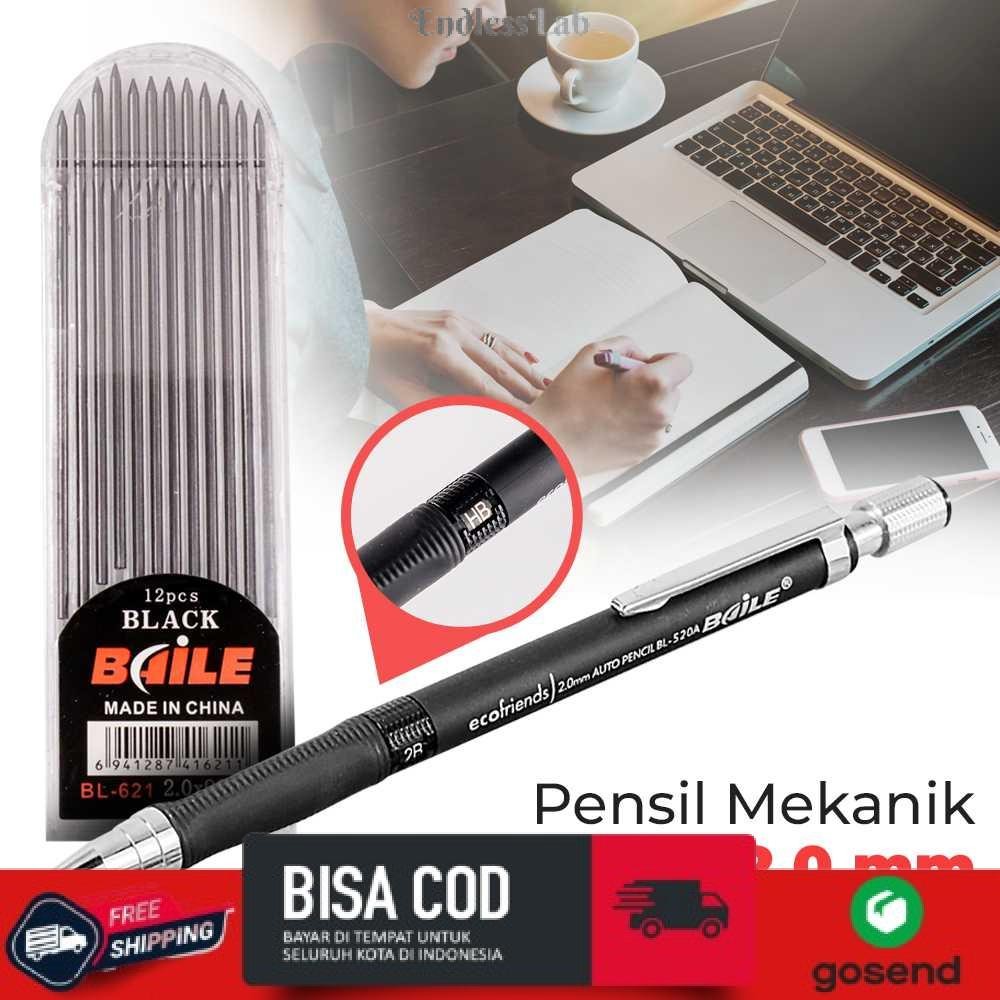 

Pensil Mekanik Mechanical Pencil 2B 2mm 12 Isi - BL-621
