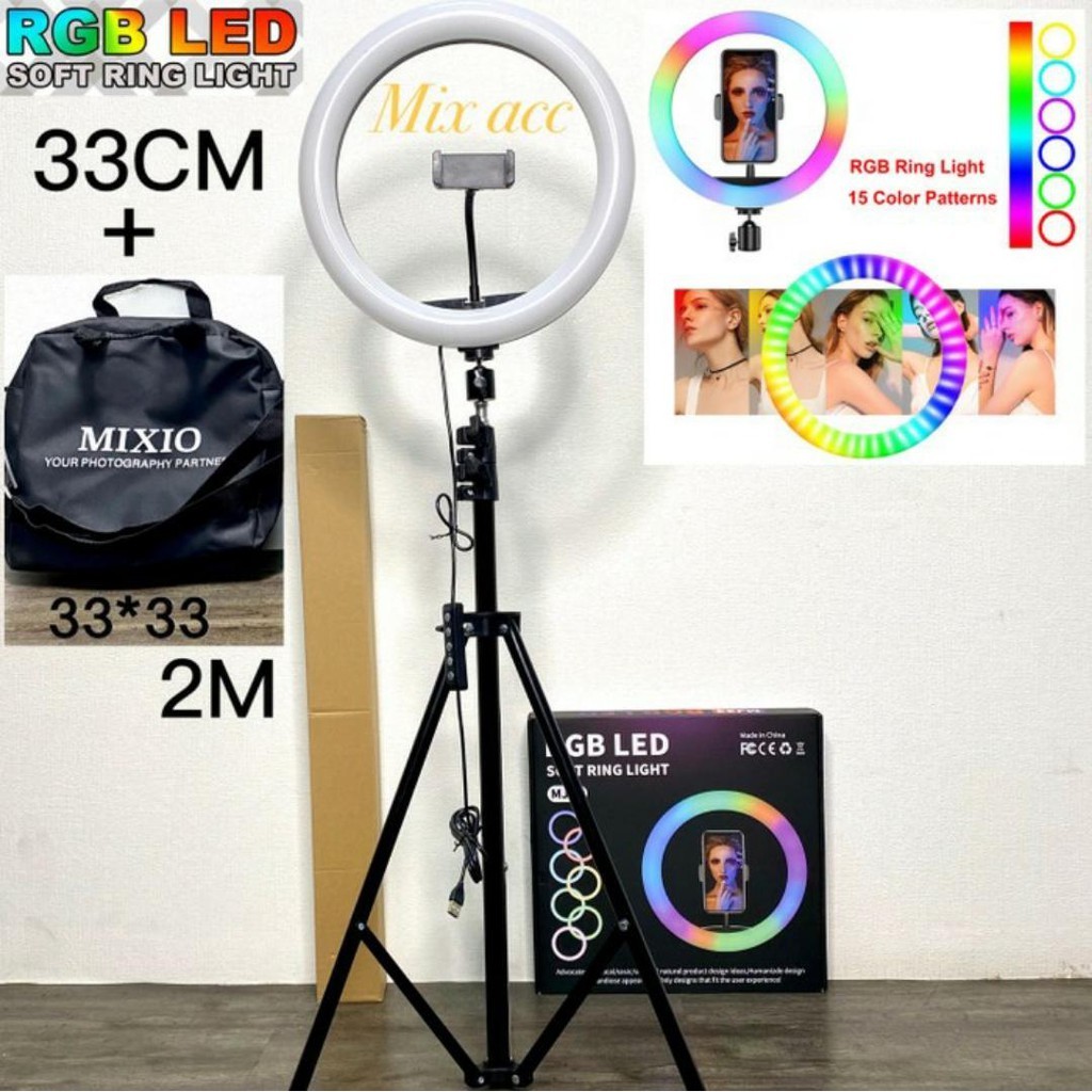 MIXIO Ring Light RGB 33CM + 2M Led Rainbow