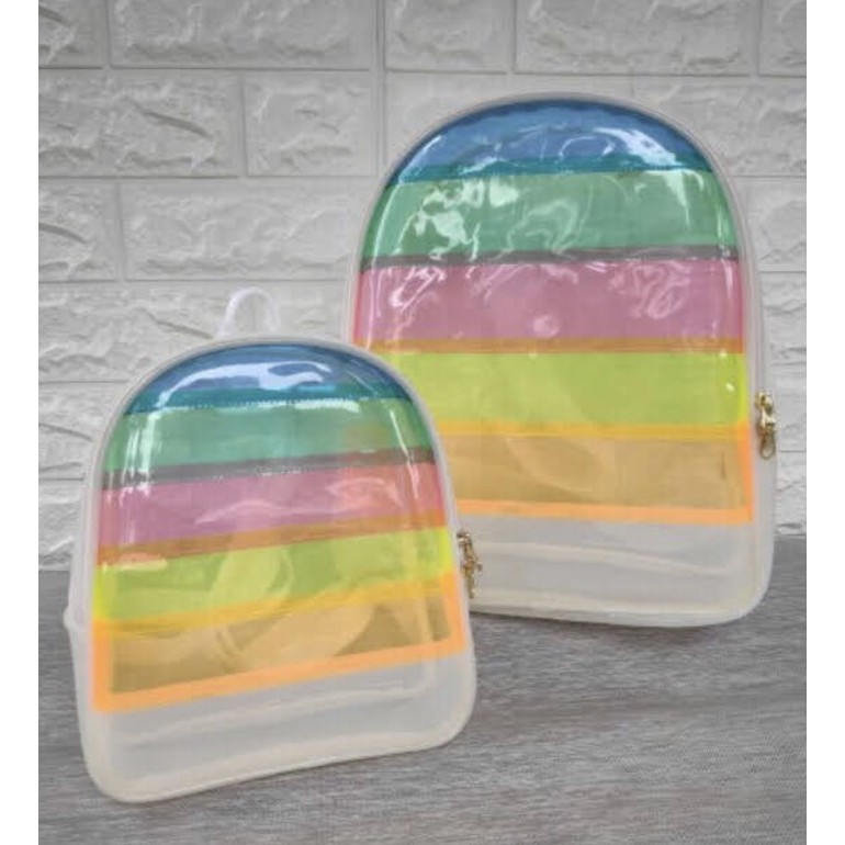 Langsung Checkout Tas ransel mika new normal / tas sekolah jelly / tas ransel premium