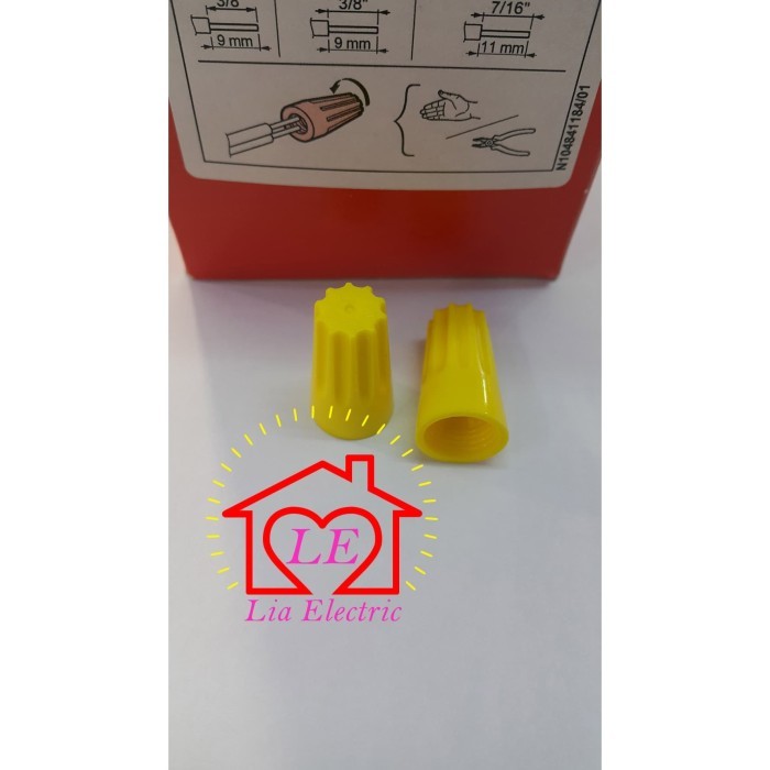 Lasdop Legrand / 034351 / Lasdop 4mm Kuning / Lasdop Kuning / Lasdop 4