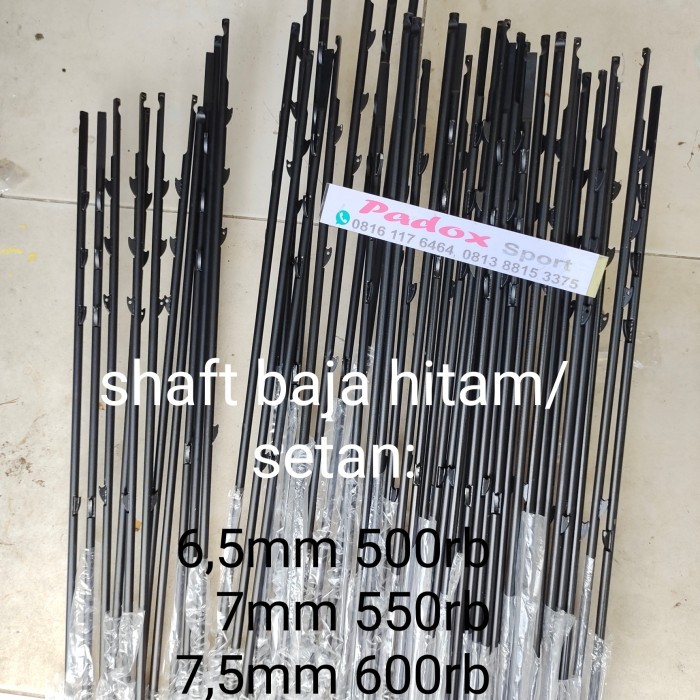 shaft speargun 8mm spring steel spearfishing busur tombak ikan PADOX
