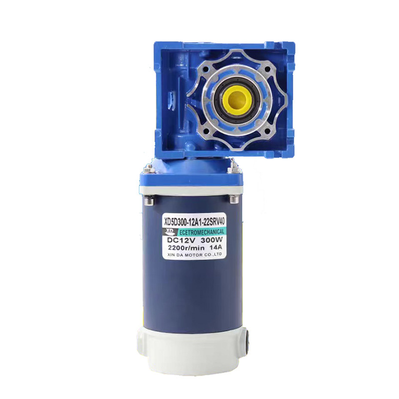 RV40 DC deceleration worm gear motor 12/24V 300W adjustable speed DC motor motor turbo worm gear mot
