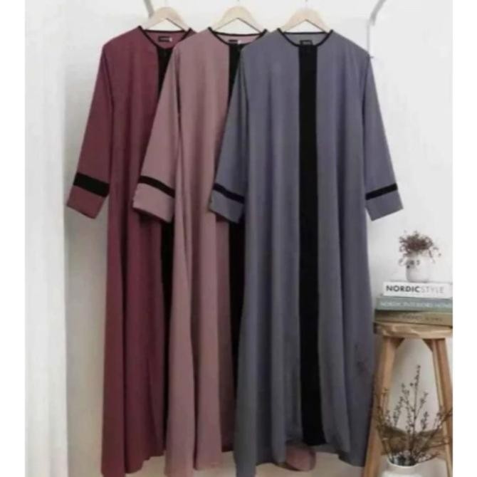 Abaya Aira // Gamis Aira Crinkle Airflow Premium // Abaya Lita Maxi Gamis Syar'I Cringkle Muslim Wan