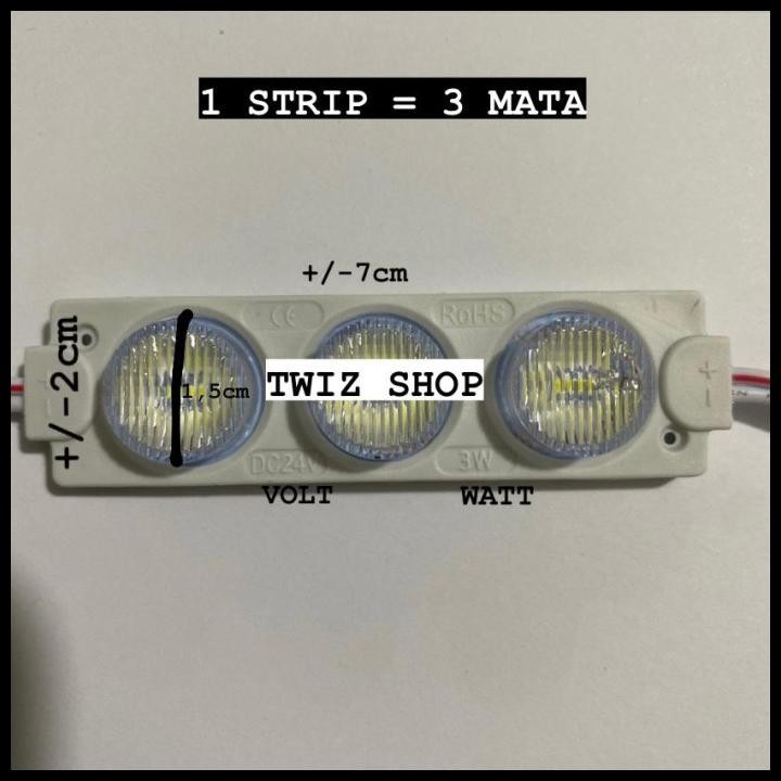 Promo Lampu Led Module 3 Watt 24 Volt / Led Modul 3 Mata Besar 3W 24V Good Quality