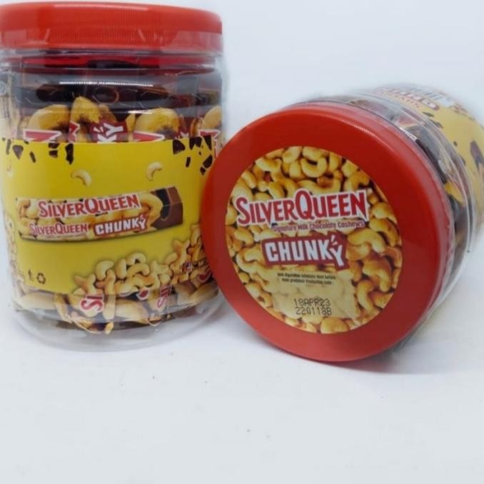 

coklat silverqueen chunky jar isi 12x33gr AS85
