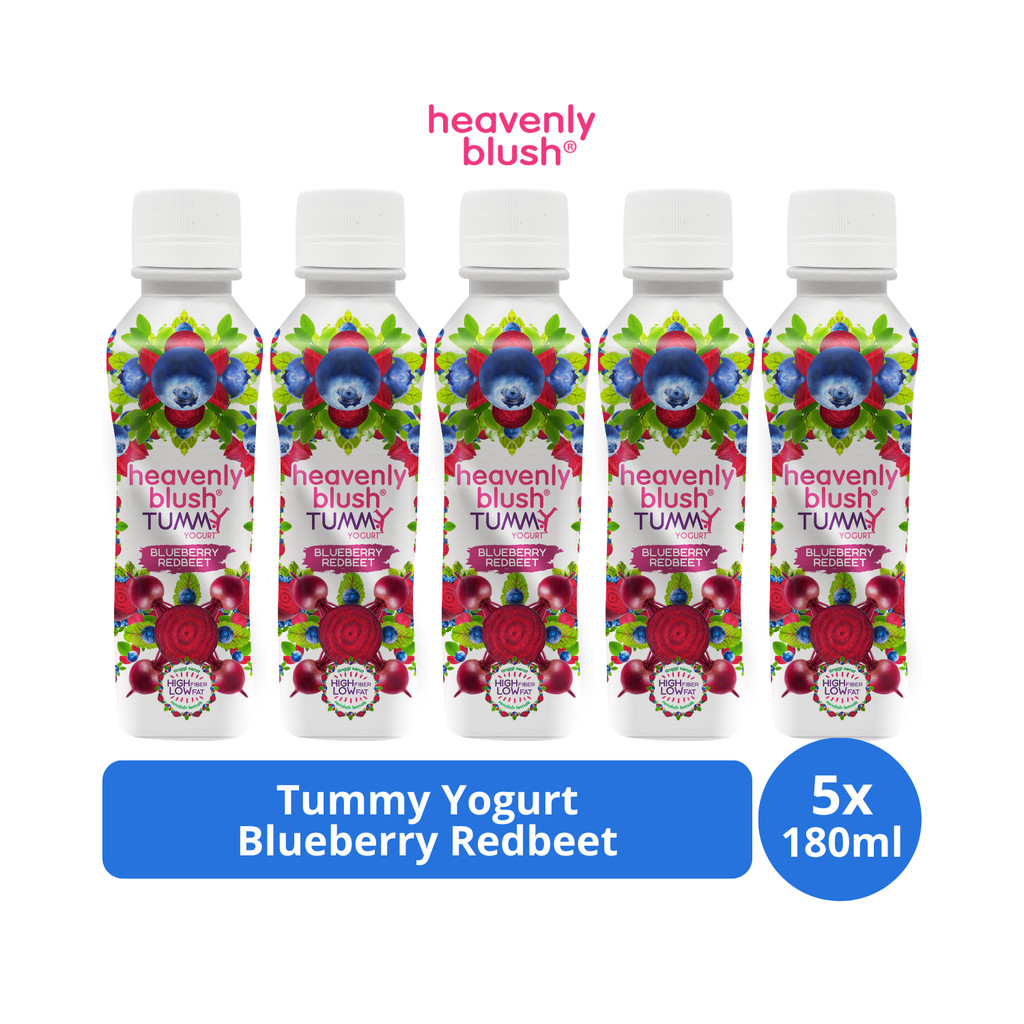 

Heavenly Blush Tummy Yogurt Blueberry Redbeet 180ml x 5 pcs