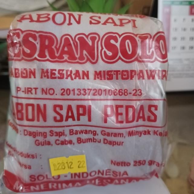 

Abon Api Peda Meran Olo 250Gr