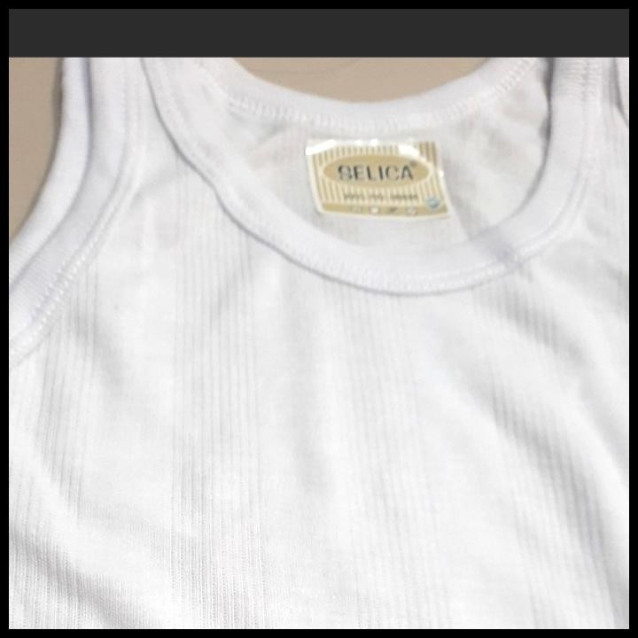 Promo Kaos Dalam Kutang Singlet Selica Laki/Pr Putih Anak/Remaja/Sd/Smp/Sma Good Quality