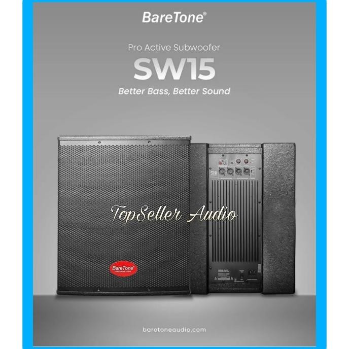 NEW SUBWOOFER BARETONE SW15 ORIGINAL 15 INCH AKTIF SUBWOOFER