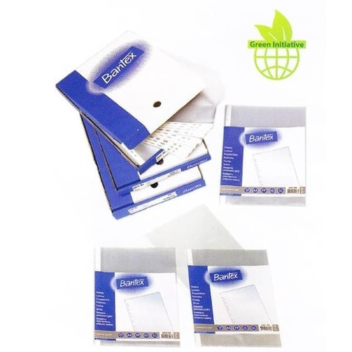 

PP POCKET BANTEX 2042 SIZE A4 ANTIGLARE 0.09 MM 100 PAGES