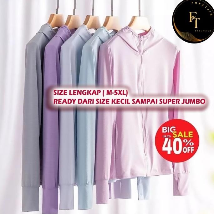 FORATJIN- MEN WOMEN AIRISM JAKET RUNNING MESH HOODIE UV PROTECTION PREMIUM