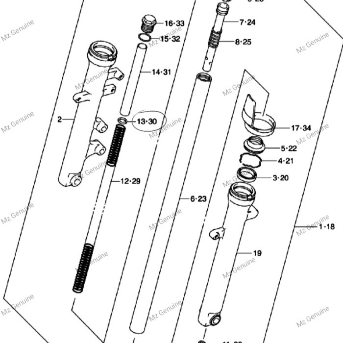 Ring Washer Per Bosh Per Shock Satria F Fu 150 Karbu Asli Original Sgp Barang Langka