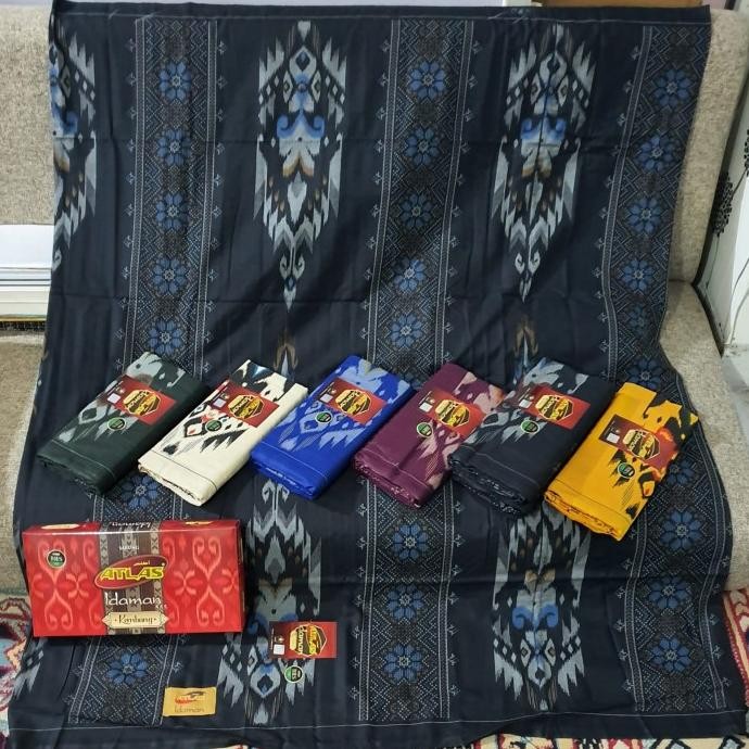 SARUNG ATLAS IDAMAN KEMBANG MOTIF BHS SGS SWL SJI SGE