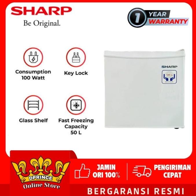 Sharp Mini Bar 50Mb Kulkas Portable Sj-50Mb-Xw