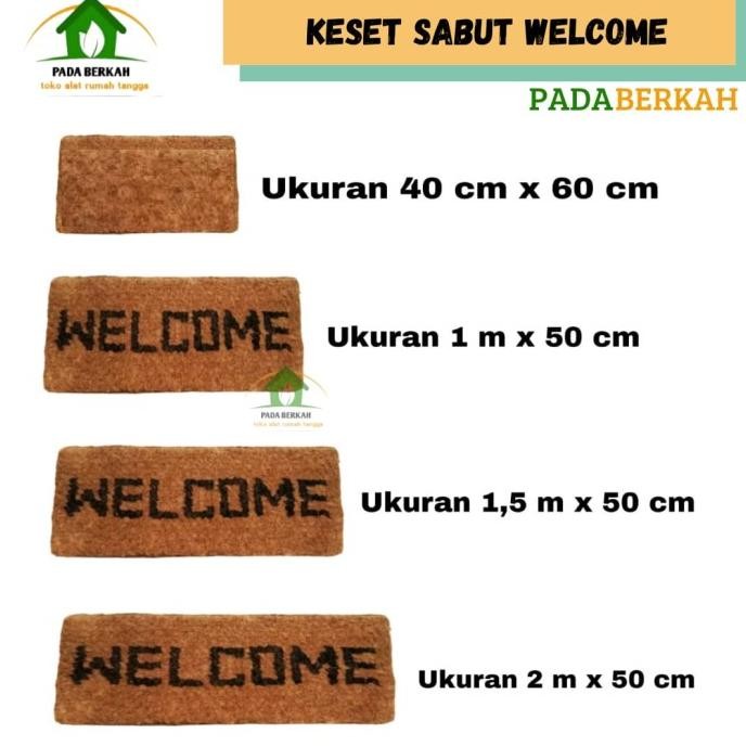 Keset Sabut Kelapa Welcome Keset Sabut Tebal Keset Sabut