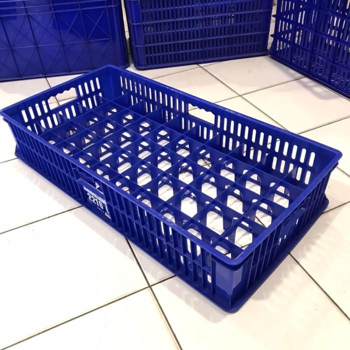 Container/krat industri gelas 50 bh 2216L Green leaf Terbaik
