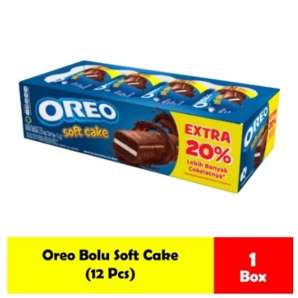 

Potongan Harga Oreo Soft Cake Bolu 1 Box Isi 12 / Extra 20% Hnm747