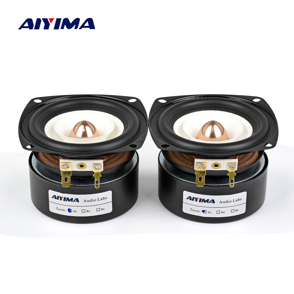 2Pcs 3Inch Audio Portable Speakers 4 8 Ohm 15W Full Range Hifi Bass Speaker Altavoz Portatil Speaker