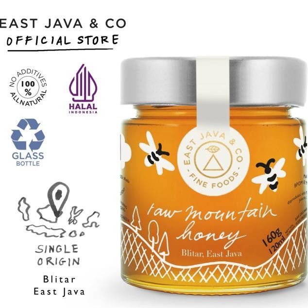 

Eat Java Co Raw Mountain Honey 160G Madu Murni Pegunungan