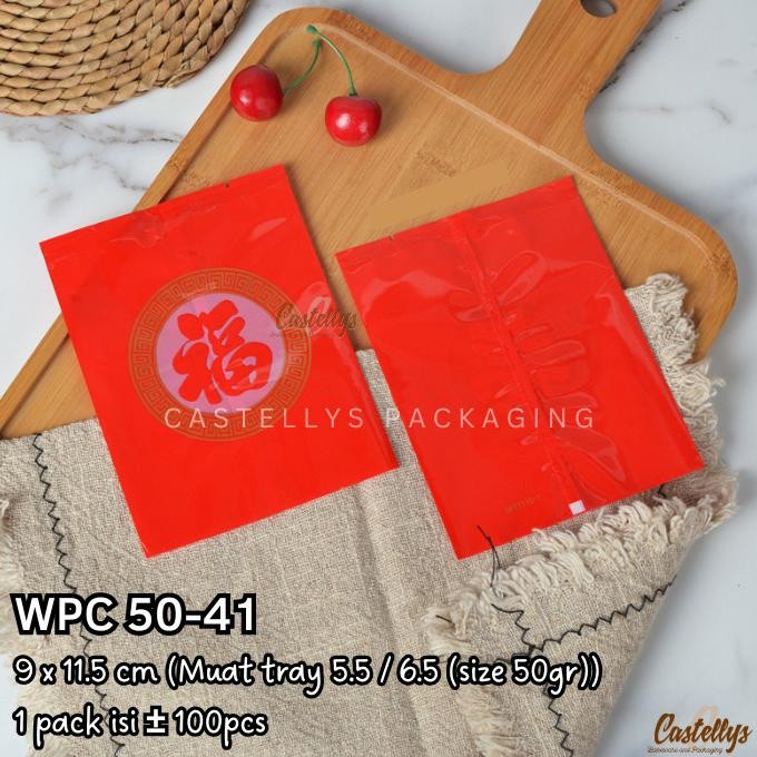 

] Plastik Cookies Fu WPC 50-41 Imlek Sincia Pia Cookies Hampers Wedding Sangjit