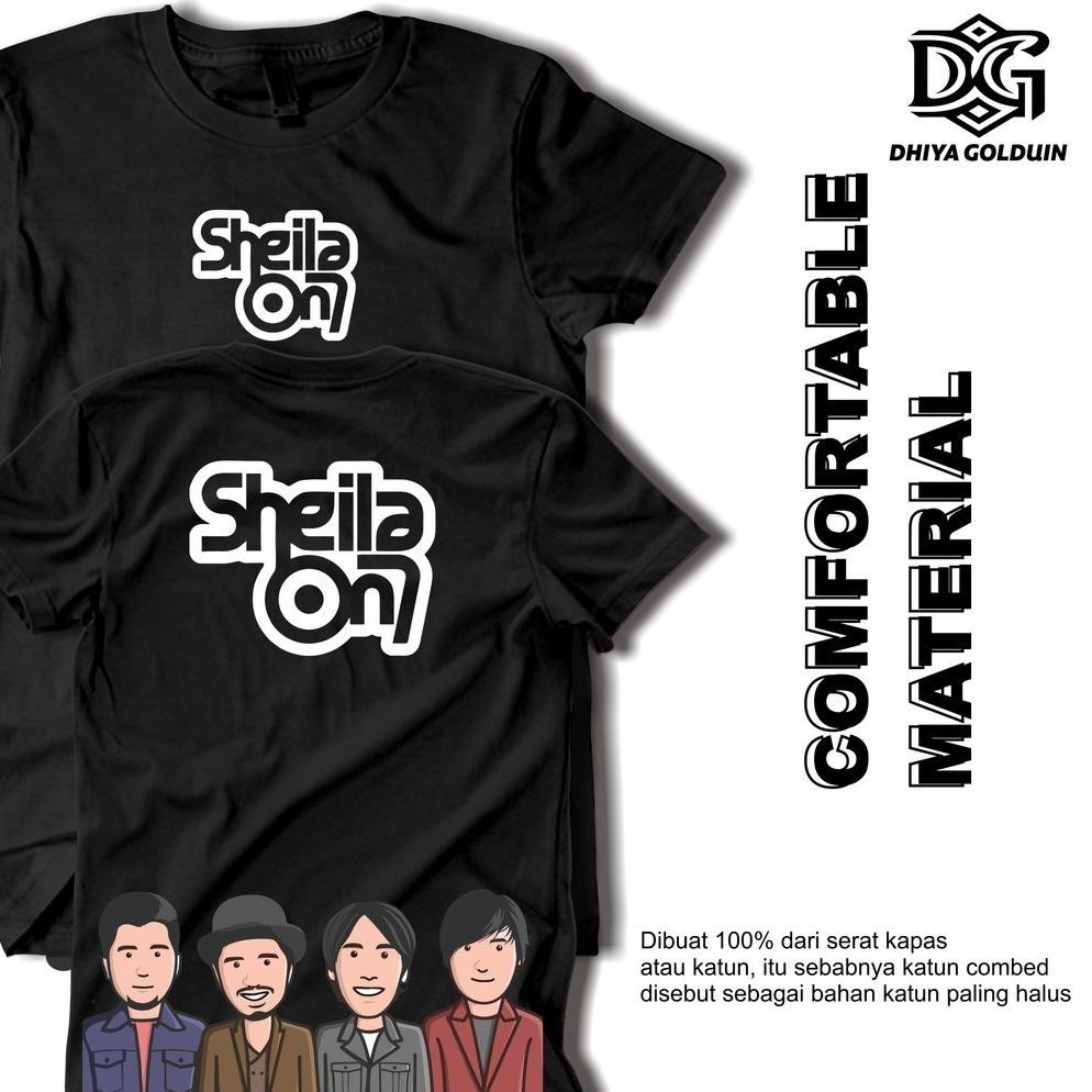 Promo Dhiya Golduin Store Kaos Band Kaos Sheila On 7 Kaos Pria Distro Original 100% Premium Bahan Ka