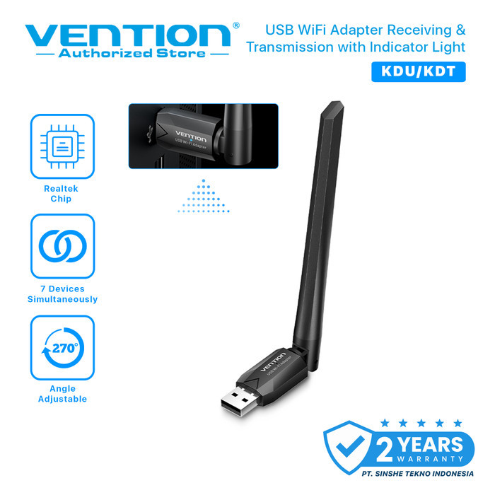Vention Wirele Ub Adapter Dongle Wifi Dual Band Antena
