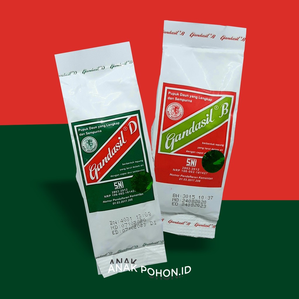 ( Bundle Pack ) Pupuk Gandasil B (Buah) & D (Daun) - KEMASAN 100 GRAM I3B8