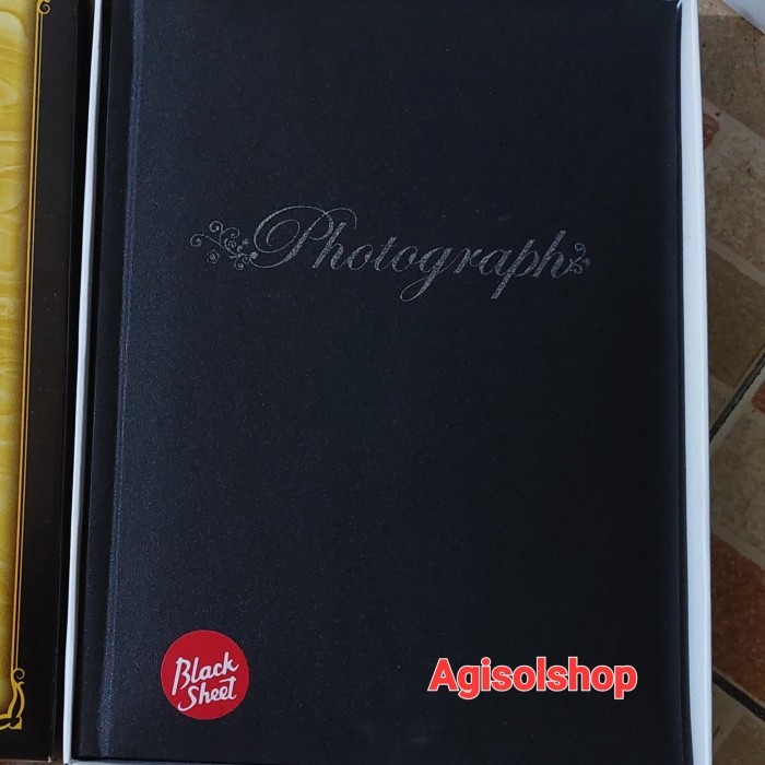 PROMO Album foto magnetic 2R,3R,4,5R Hitam 10sheet size album 17x22,5cm