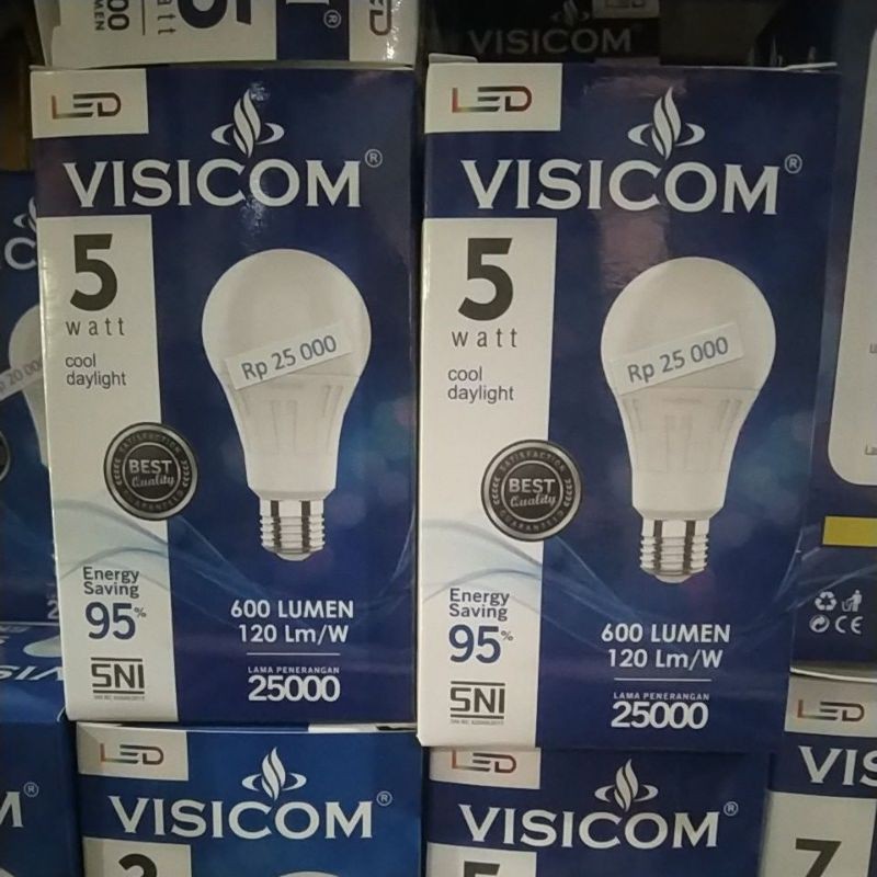 LED VISICOM 5WATT CAHAYA PUTIH 1 TAHUN