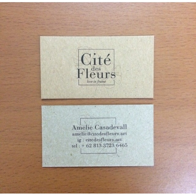 

Ready Kartu nama samson kraft print dua sisi bolak balik