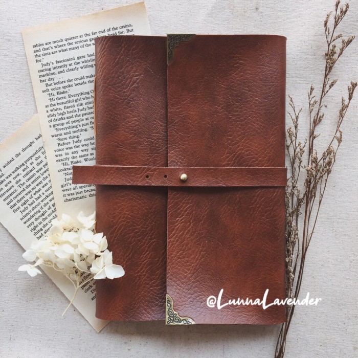 

Ready Traveler's Notebook Journal Brown Vintage Buku Jurnal DIY Unik