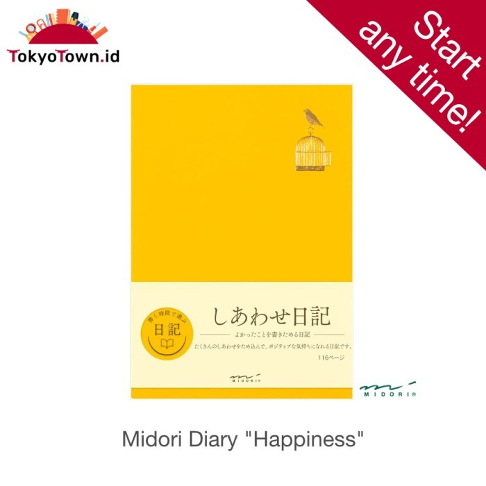 

Ready Midori Diary Happiness # notebook, journal