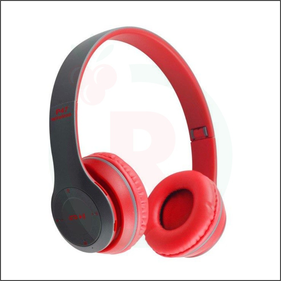 BIG PROMO Headphone Bluetooth P47 POWER BASS wireless stereo music telfon gaming daily headset bando