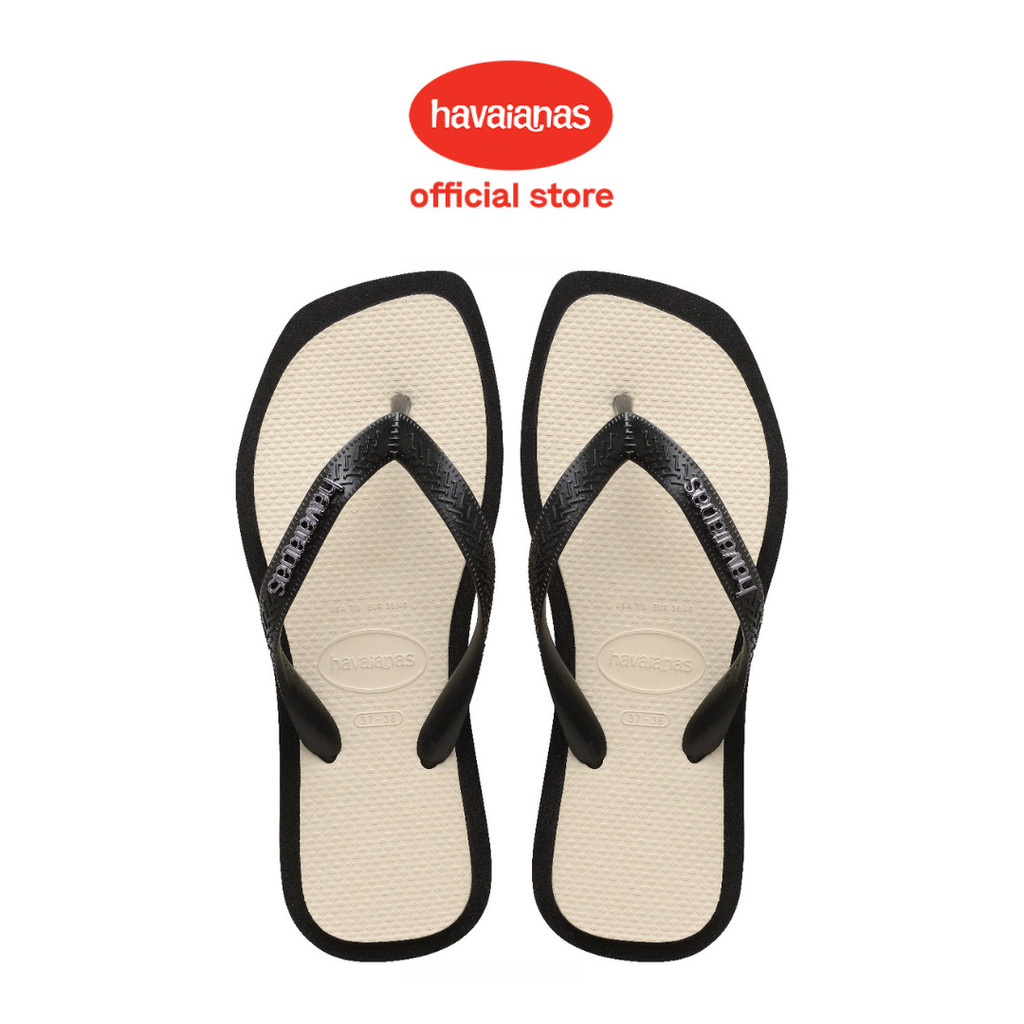 Havaianas 0090 Top Square Fusion Black - Sandal Wanita