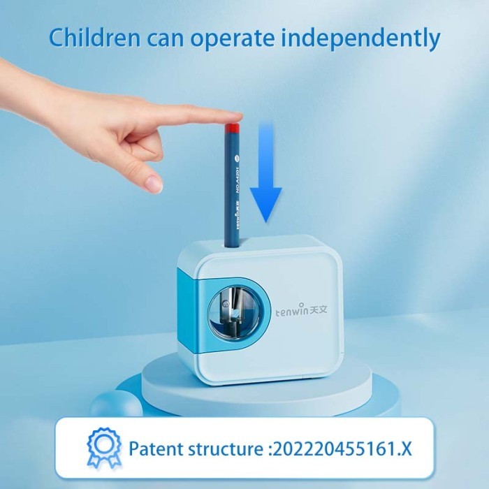 

Tenwin S8316 MIni Automatic Pencil Sharpener / Rautan Pensil Otomatis