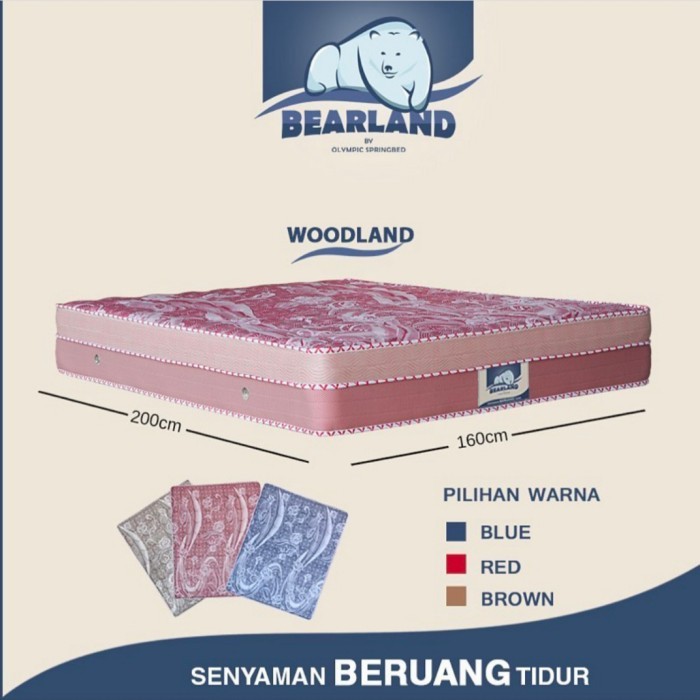 (Khusus Surabaya) Matras Springbed Olympic Bearsland Grizzly