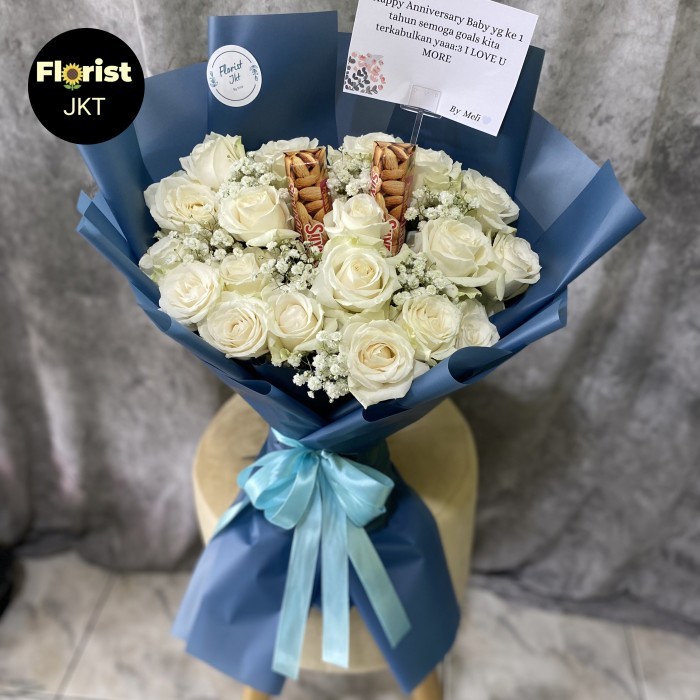 

BUKET BUNGA MAWAR SEGAR MIX COKLAT VALENTINE