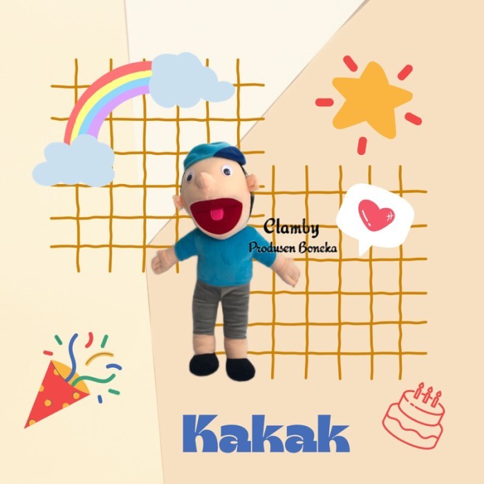 

BONEKA TANGAN MUPPET 50CM KARAKTER KELUARGAPERAGA DONGENGHAND PUPPET