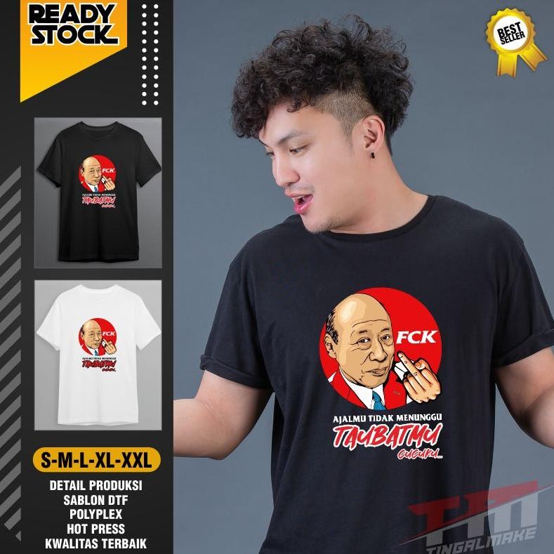 Promo Kakek Sugiono Fuck Parodi T-Shirt Kaos Pria Wanita Plesetan Kaos Unik Sablon Dtf Tingalmake Vi