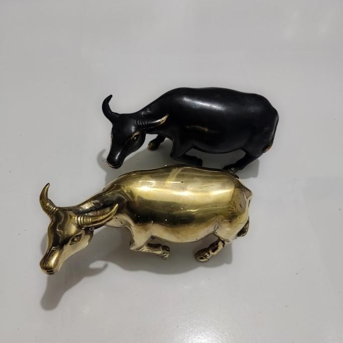.........] Patung Kerbau Logam Kuningan Shio Buffalo Brass Statue