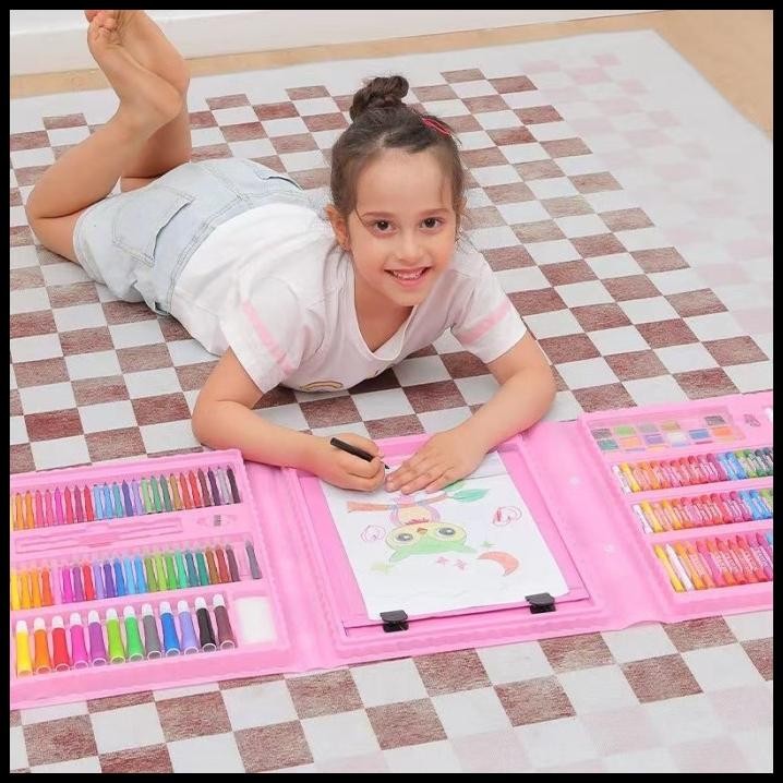 

Doritoki 208pcs Crayon Anak Pengasah Set Alat Menggambar TH2810