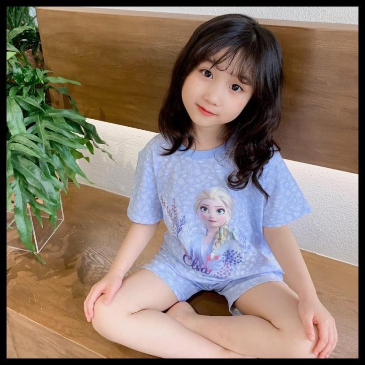terbaru sc pa-018 piyama anak perempuan frozen elsanyaman dipakai promo
